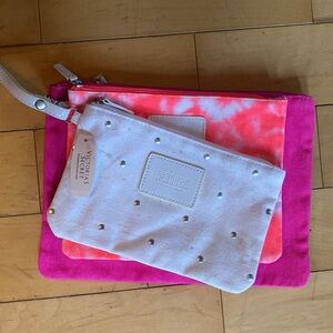 Victoria's Secret White and Pink Clutch Set